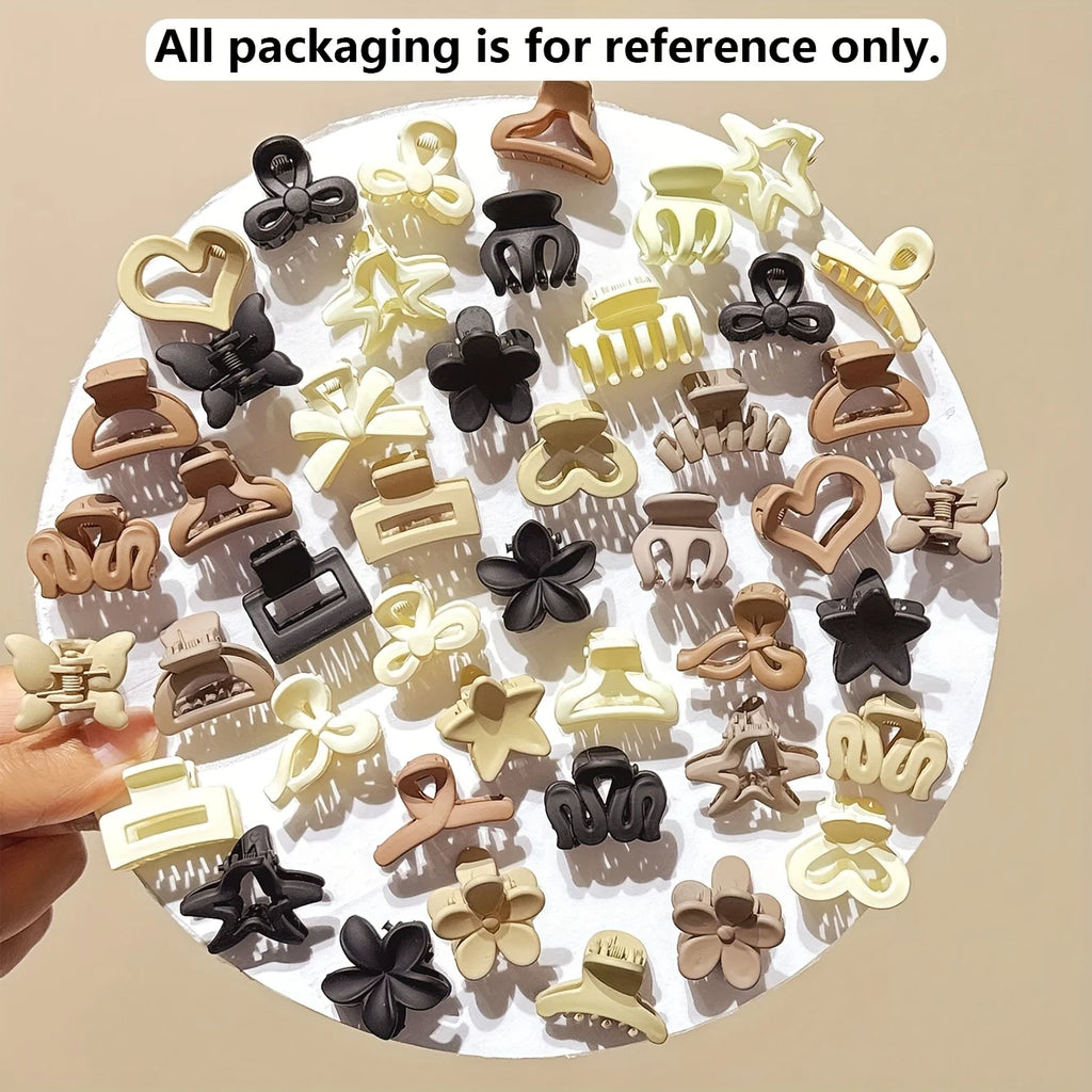 5 10 20 30pcs Beige Mixed Pack Small Clips Cute Girl Accessories Daily Use