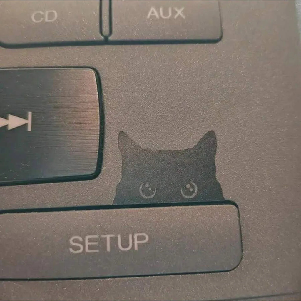 Black Cat Peeker Car Decal Vinyl Sticker