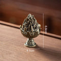 Vertical Incense Burner Mini Alloy Hollow Incense Holder Portable Tabletop Decor