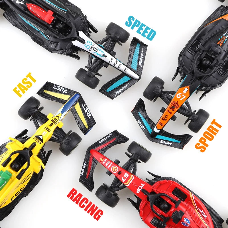 1.43 Alloy Model Racing Car Toy Exquisite Formula Alloy Pullback Racing