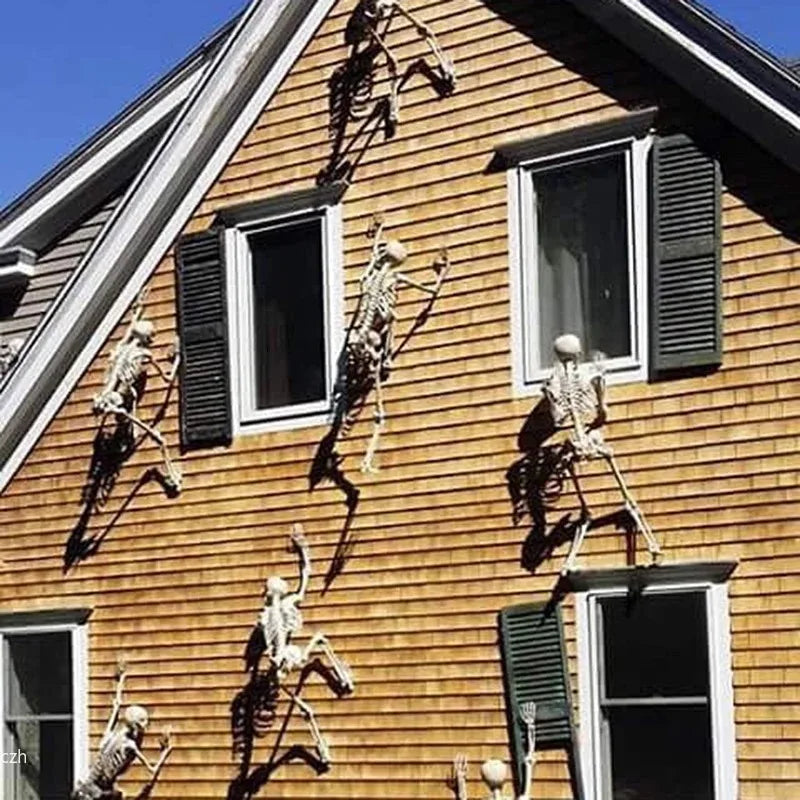 Happy Halloween Modeling Humanoid Skeleton Decorative Props Haunted House Home