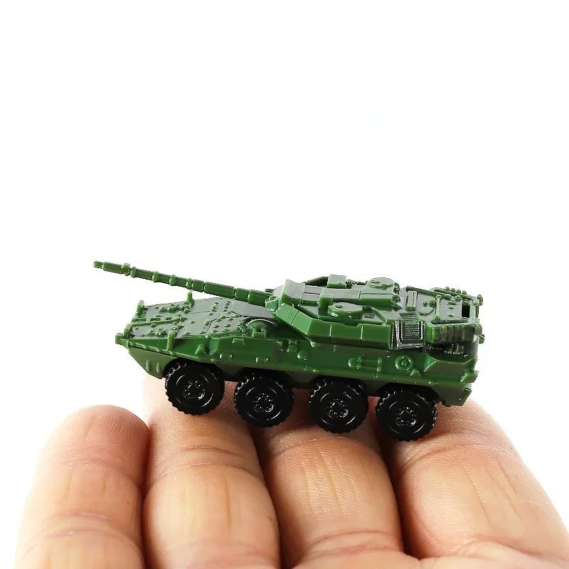 1 144 5cm Classic Tank Model WWII Soviet BM21 Italian B1 Destroyer US M35