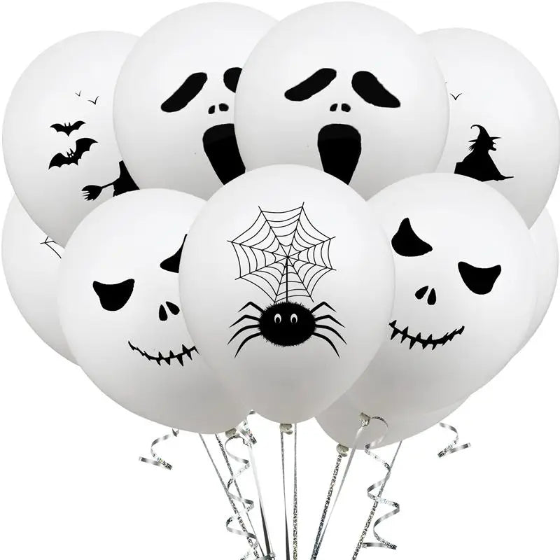 12pcs Halloween Ghost Balloons Party Decoration