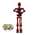 Spooky Halloween Magnetic Skeleton Posable