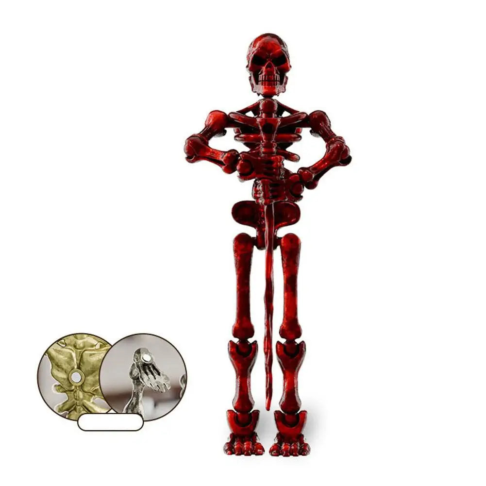 Spooky Halloween Magnetic Skeleton Posable