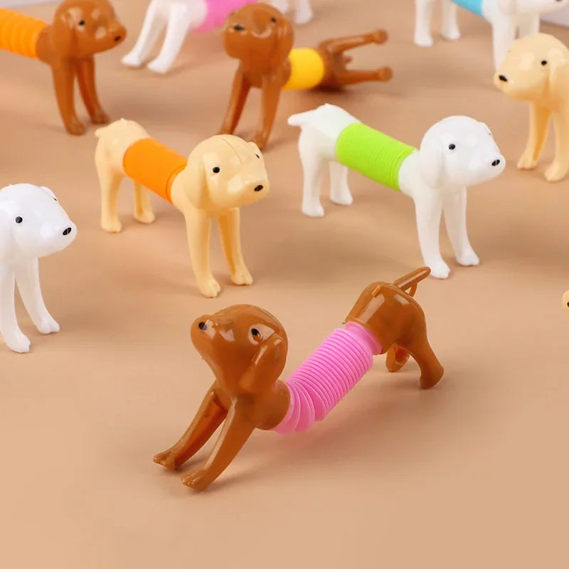 10-Piece Stretchable Dog Pop Tubes Sensory