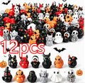 12Pcs Halloween Ducks Ghost Miniatures Set