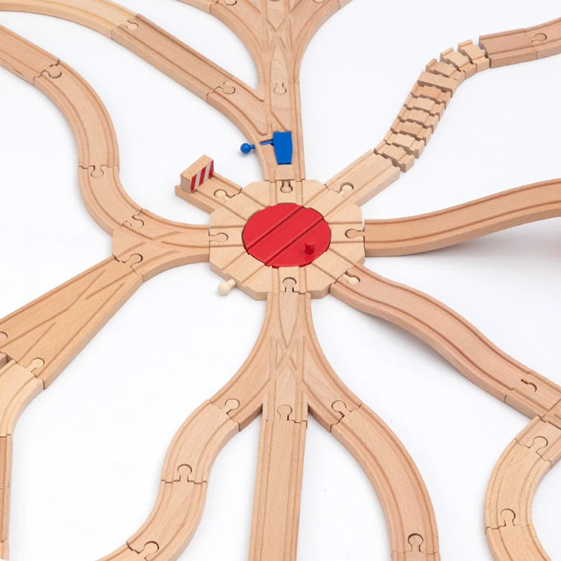 New Wooden Track Accessories Beech Wood Train