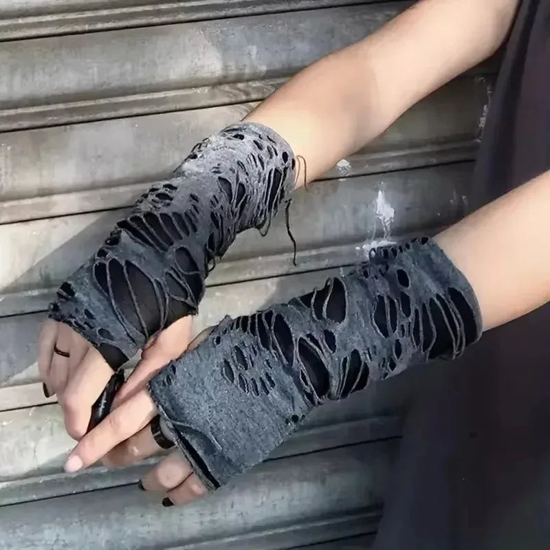New Hot Sale Fashionable Simple Gothic Fingerless Gloves