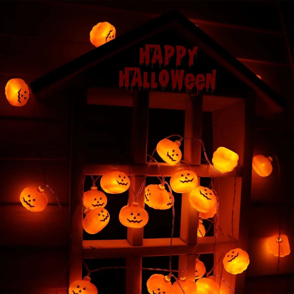 1pc 10/20 LED 3D Pumpkin String Light Halloween