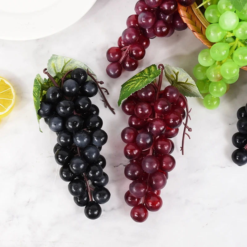 Artificial Grapes Bunches Simulation Fruits Grape Home Kitchen Wine Decoration