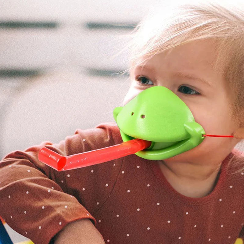 Frog Lizard Mask Wagging Tongue Lick Cards Board Games Children Family Party