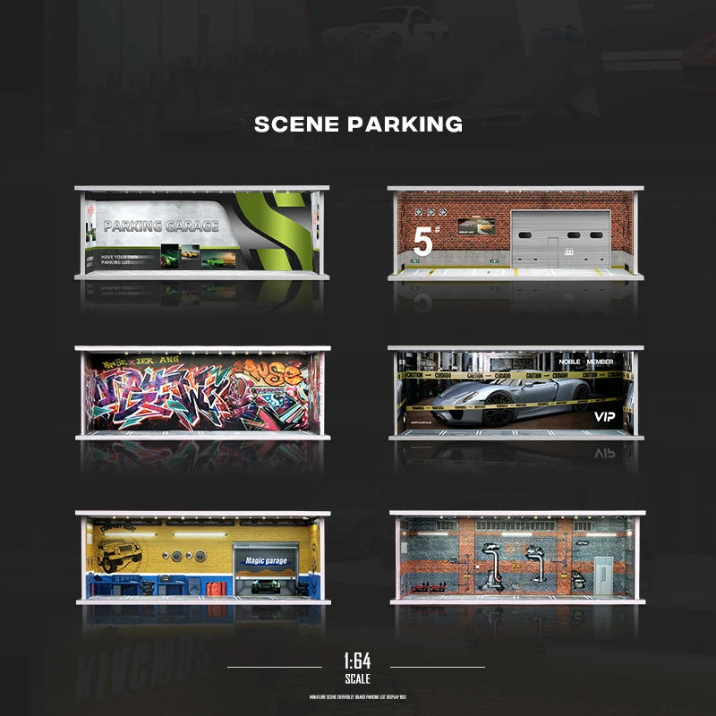 1:64 Garage Scene Model Simulation Collection