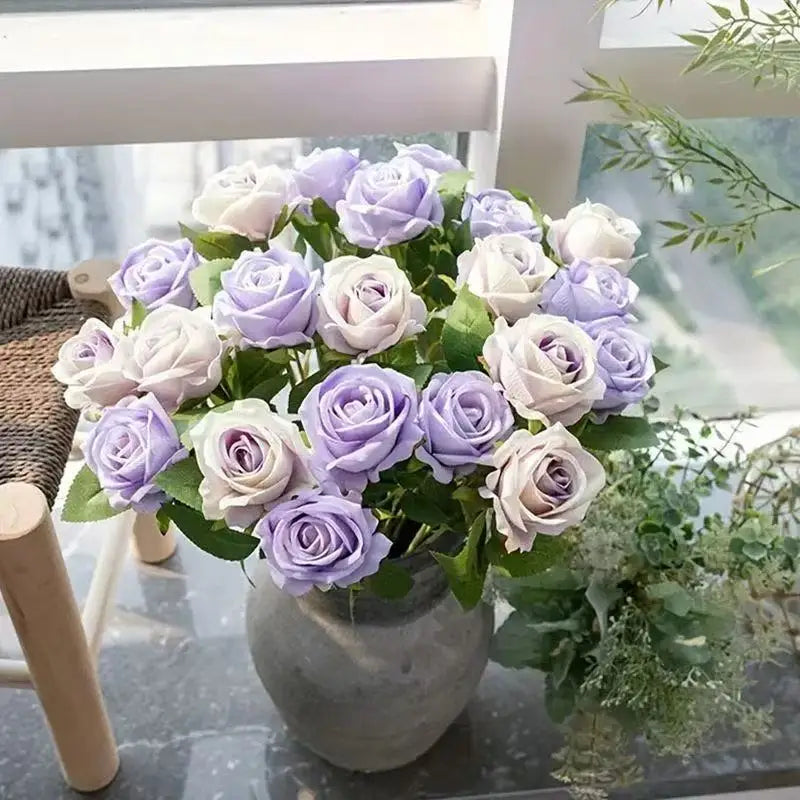 1 5 10 20pcs Roses Artificial Flowers Rose Flower Branch Realistic Fake