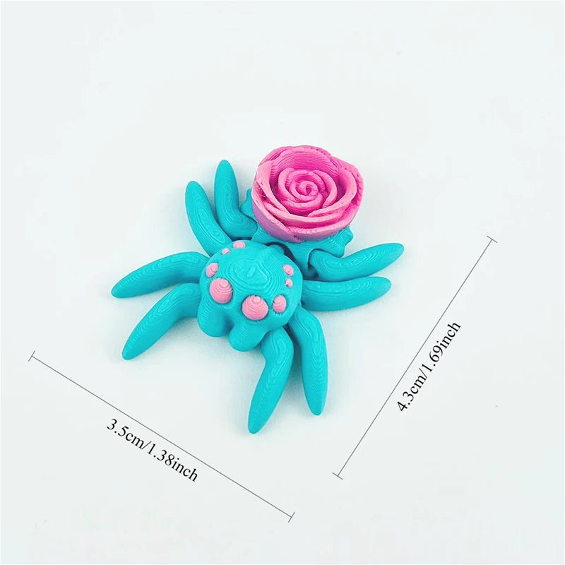 3D Printed Flexible Spider Sculpture Kids Simulation Animal Toy Creative Home