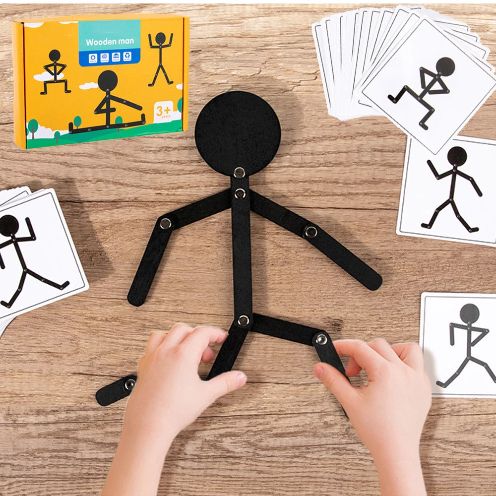 Montessori Material DIY Puzzle Toys Boards Educational Game Early Learning