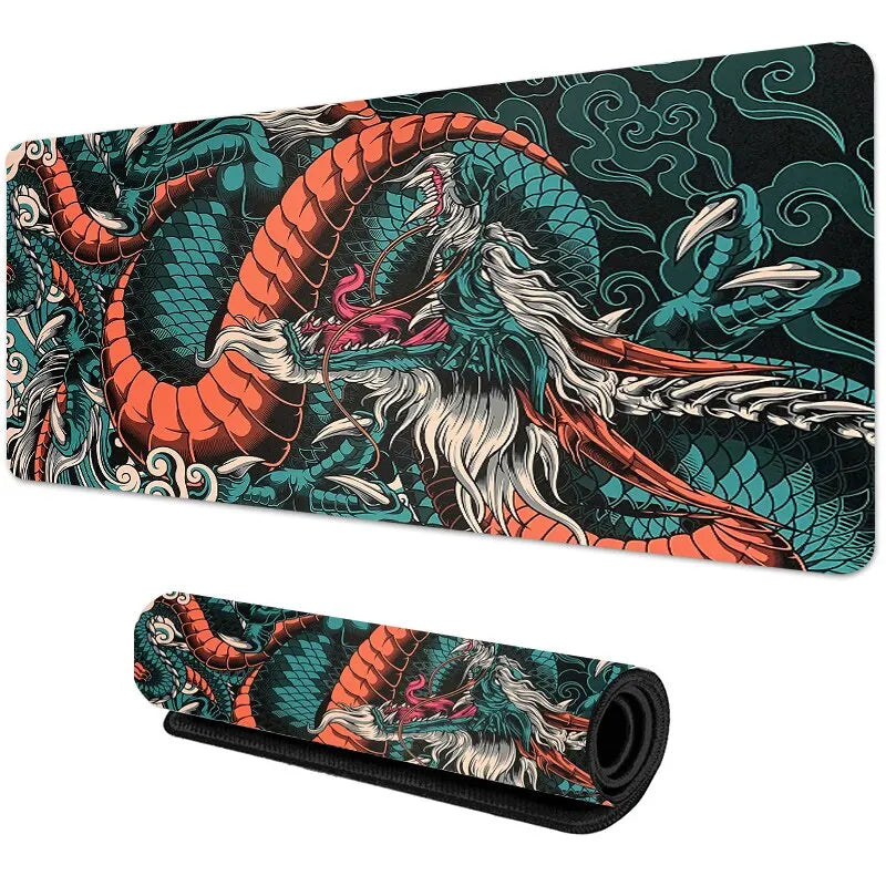 Japanese Dragon Large Gaming Mousepad XXL Keyboard Gamer Mouse Pad Table