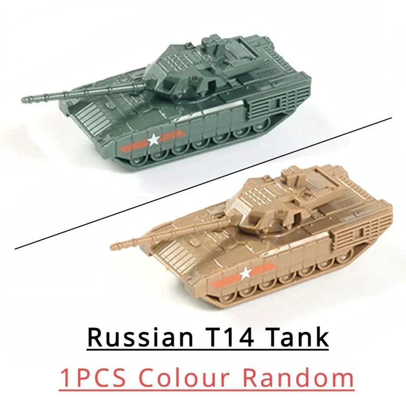 1 144 5cm Classic Tank Model WWII Soviet BM21 Italian B1 Destroyer US M35
