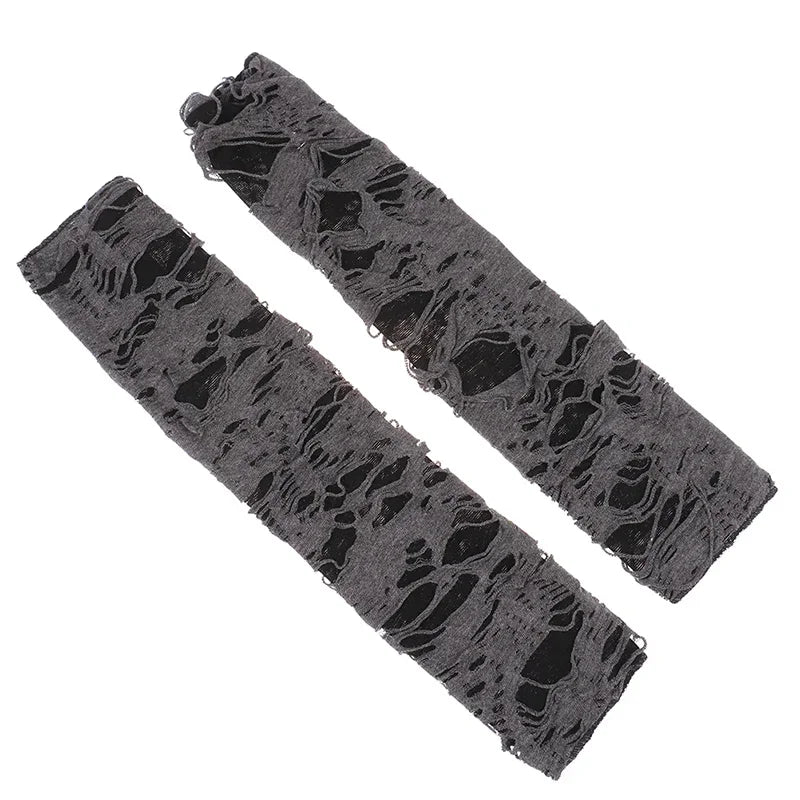 Casual Broken Slit Gloves Sexy Gothic Fingerless Halloween