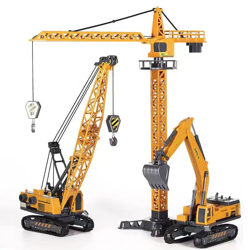 Engineering Diecast Tower Crane Forklift Bulldozer Excavator Vehicle Model
