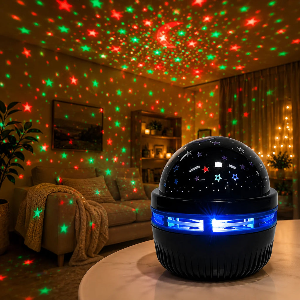 Starry Sky Projector Lamp RGB Galaxy Light Moon Star LED Night Lamp USB