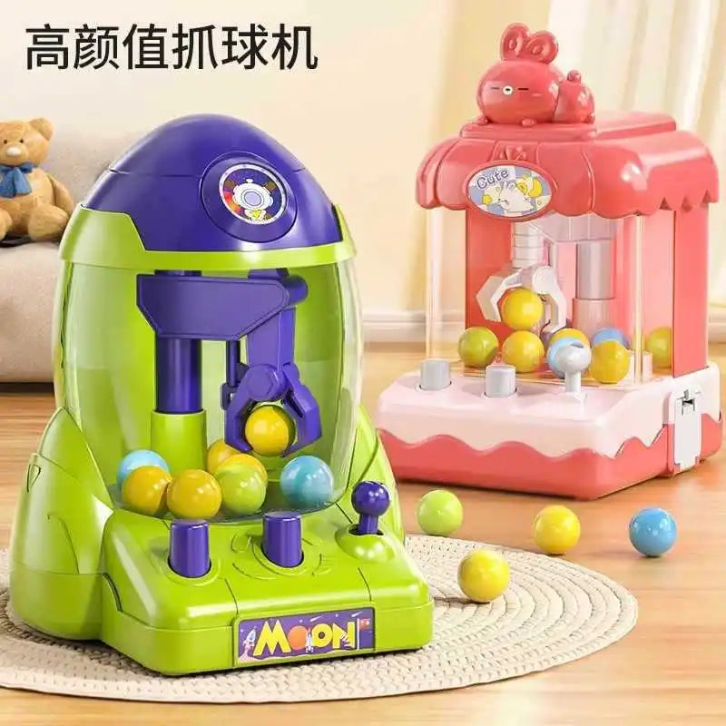 Mini Space Rocket Claw Machine Ball Grabber Toy Boys Girls Educational Game