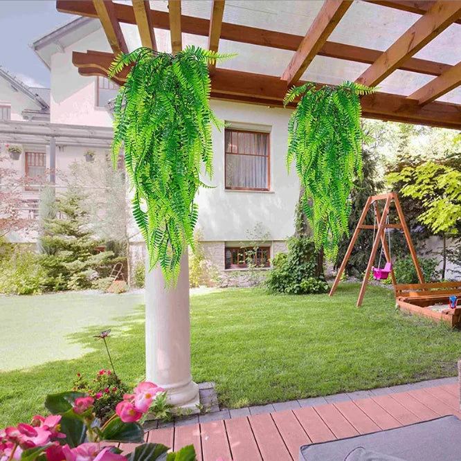 90cm Artificial Plant Vine Home Decoration Hanging Plastic Leaf Grass Garland