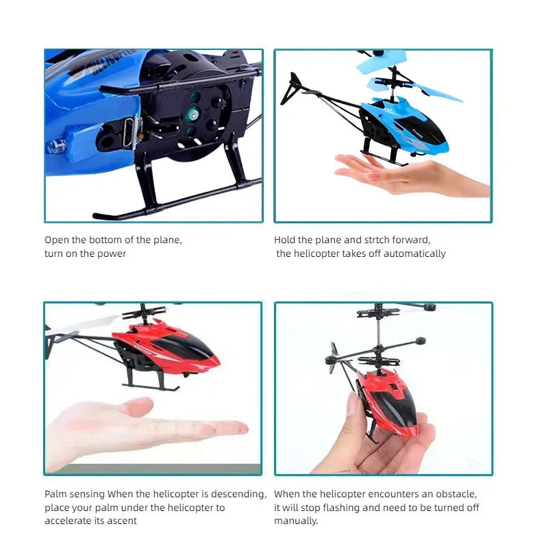 Rechargeable Mini RC Drone Remote Safe Fall-resistant RC Helicopters Children