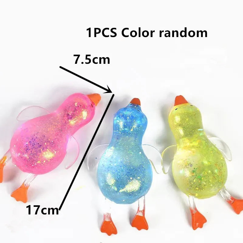 Maltose Colorful Aurora Duck Squeeze Soft Toy