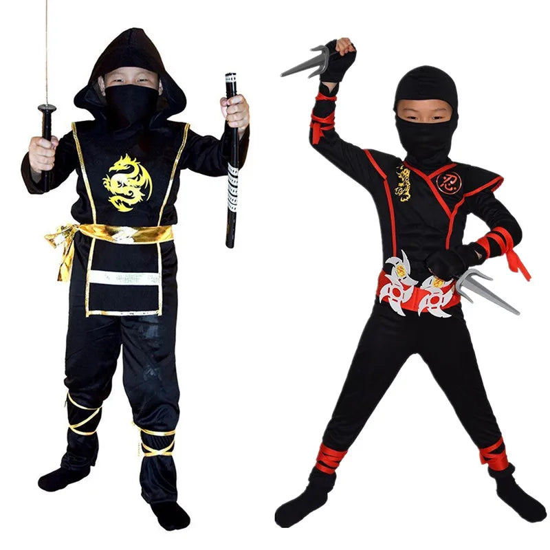 Complete Kids Ninja Warrior Costume Mask Set