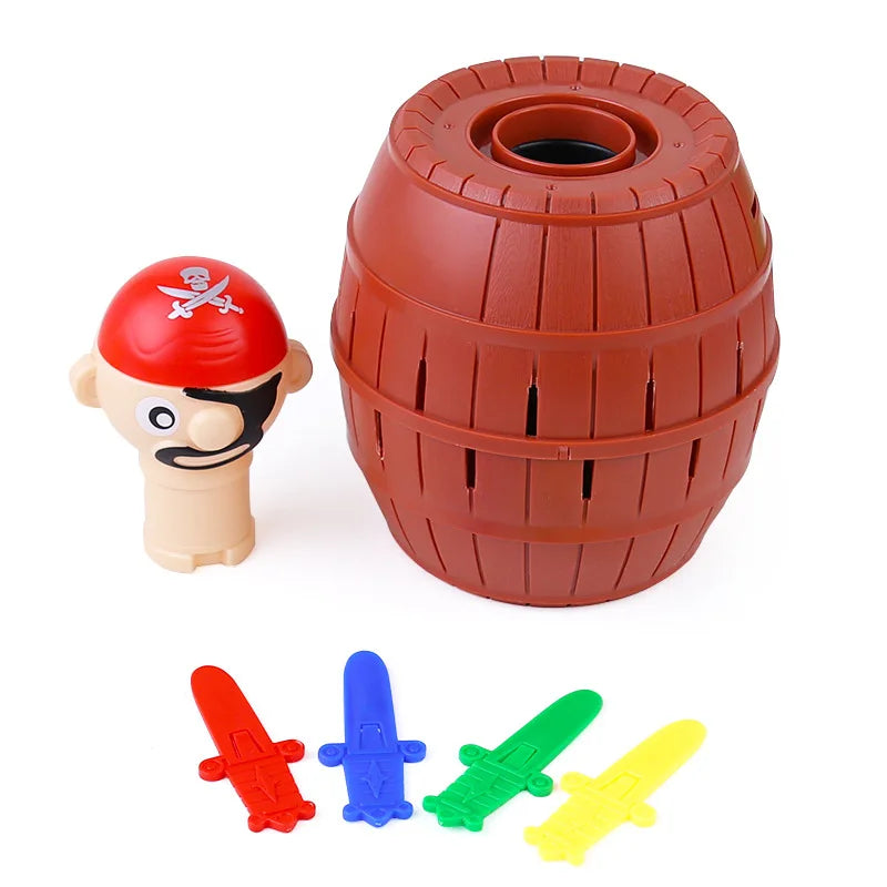 New Funny Pirate Barrel Toys Lucky Game Jumping Pirates Bucket Sword Stab