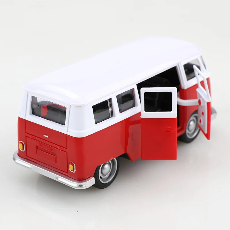 1:38 Classic Alloy T1 Bus Retro Exquisite Stylish Children's Toy