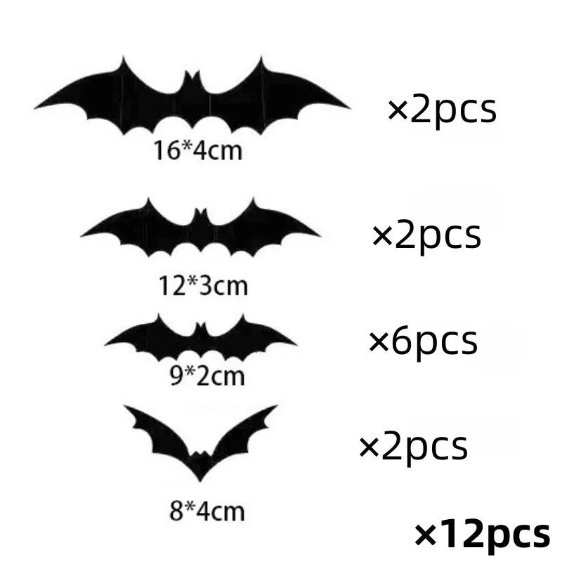 6Pcs Halloween Hanging Banner Garland Spooky Decor