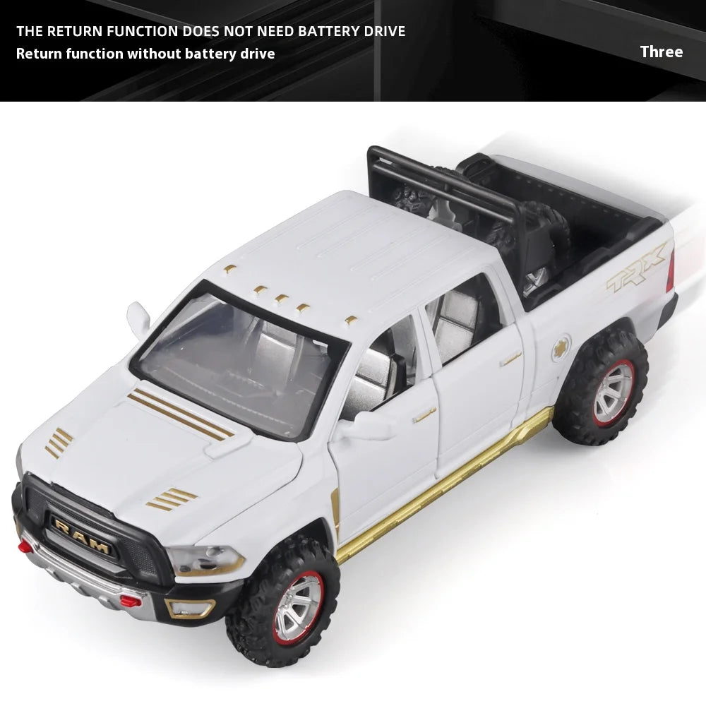 1:32 Scale RAM Pickup Truck Toy with Sound & Lights