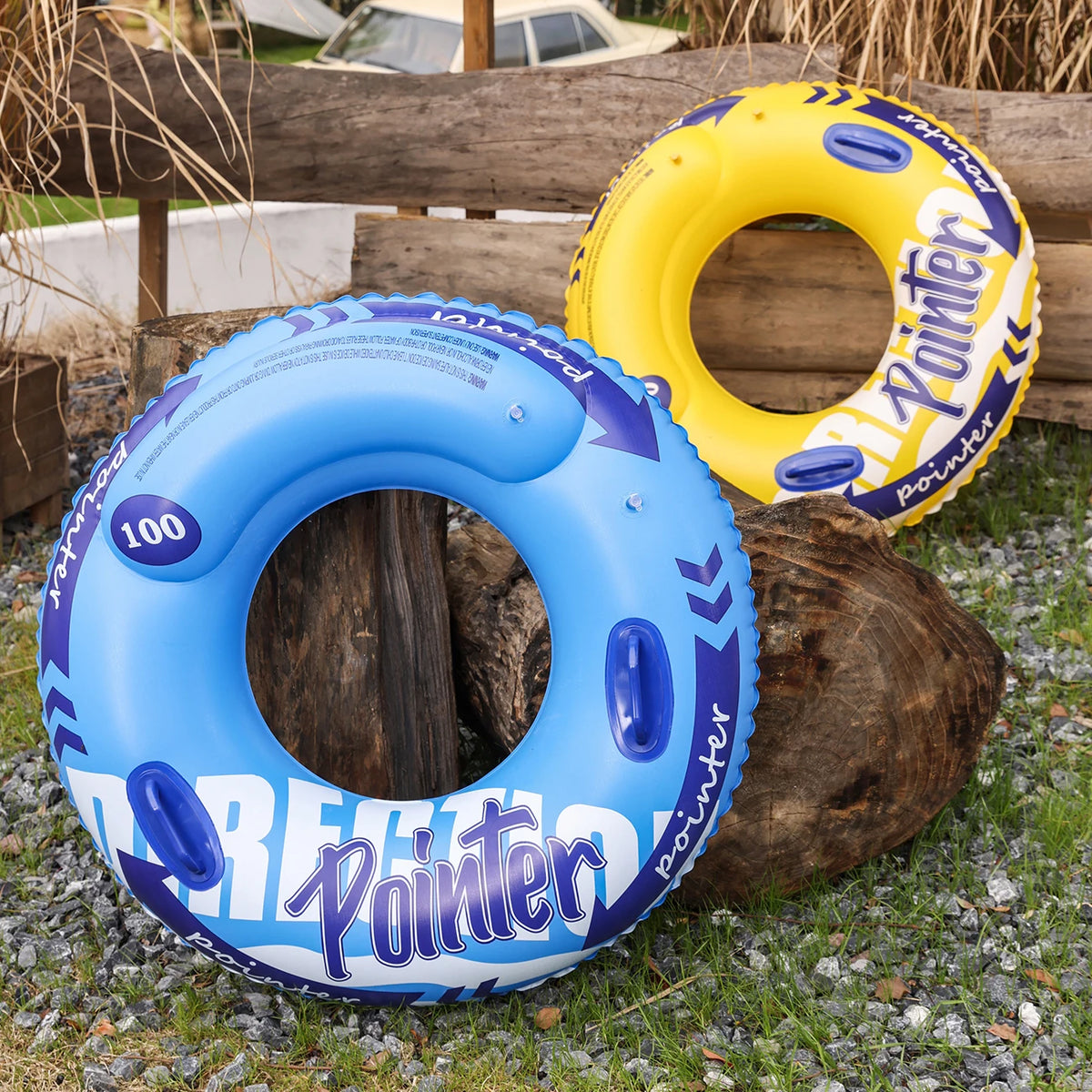 Double Balloon Inflatable Swimming Ring Beach toys Pool Floaties Adults Swim