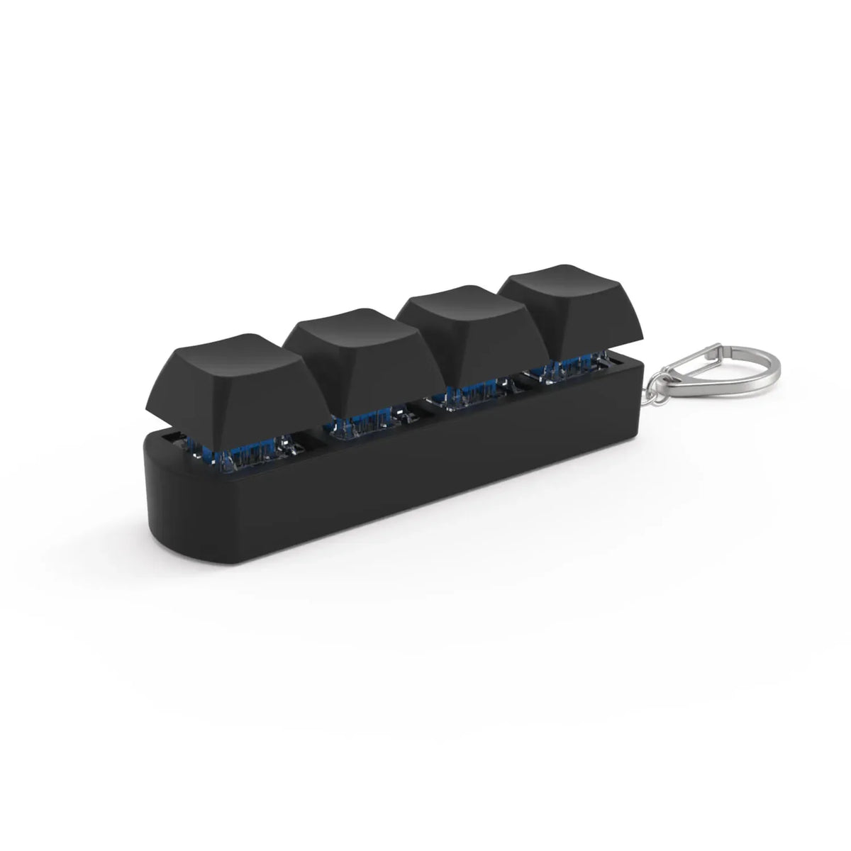 4-Key Finger Button Anti-Stress Toy Keychain