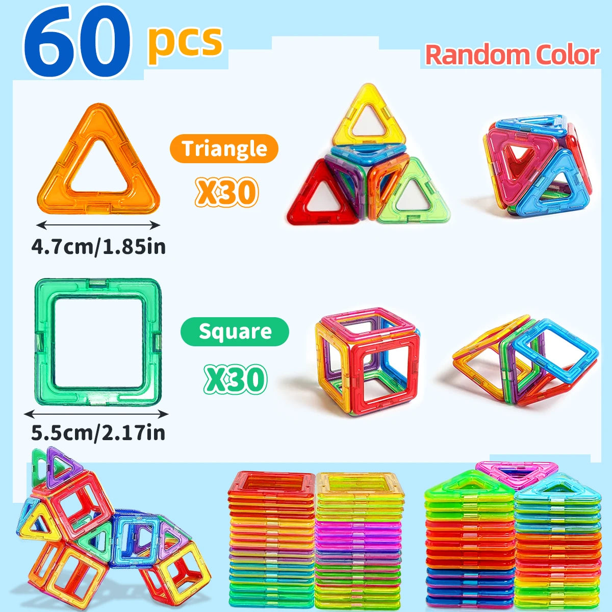 Magnetic Building Blocks DIY STEM Toys