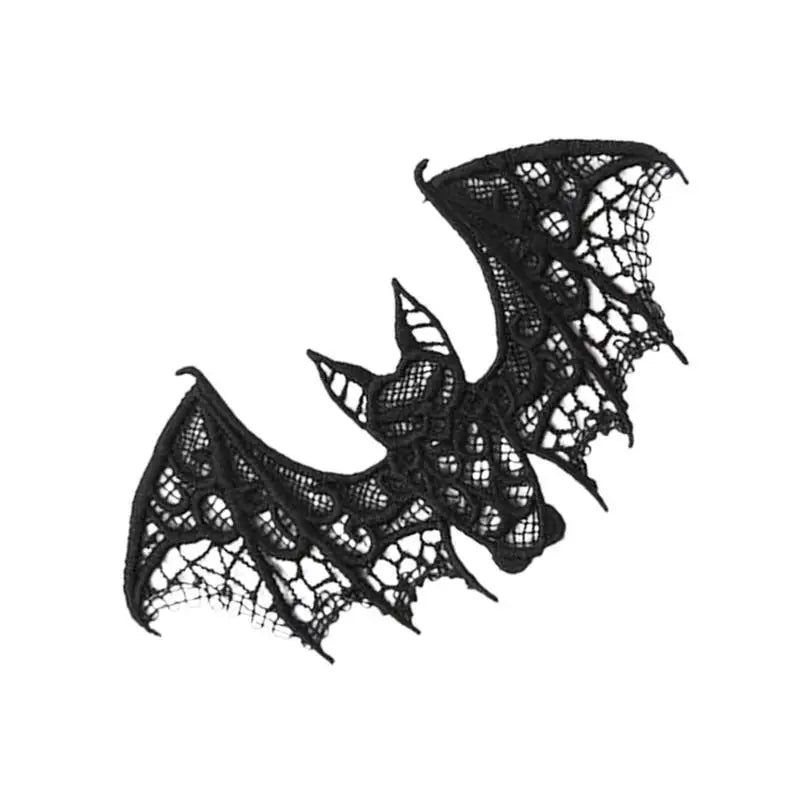 Halloween Black Lace Bats Bat Web Lace Stove Cloth Realistic Exquisite Scary