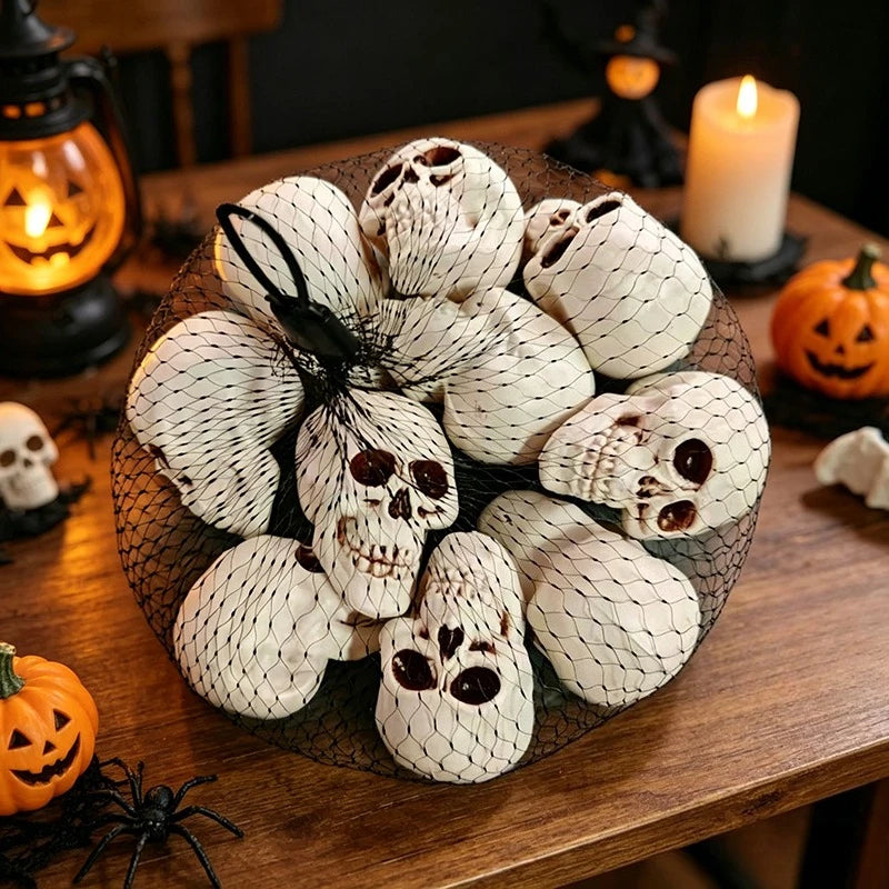 Realistic Skull Head Terrible Human Decoration