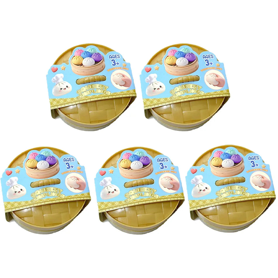 Glitter Dumpling Squishy Toy 6 Styles Box