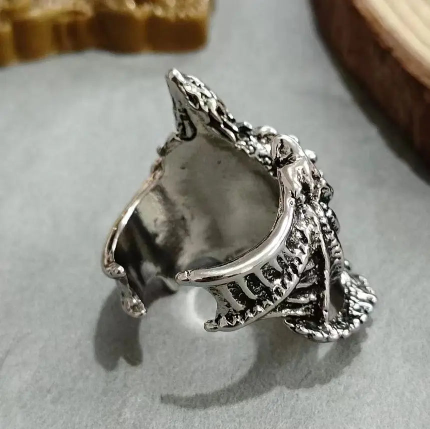 Dragon Rings Gothic Punk Style Pterosaur Wings Adjustable