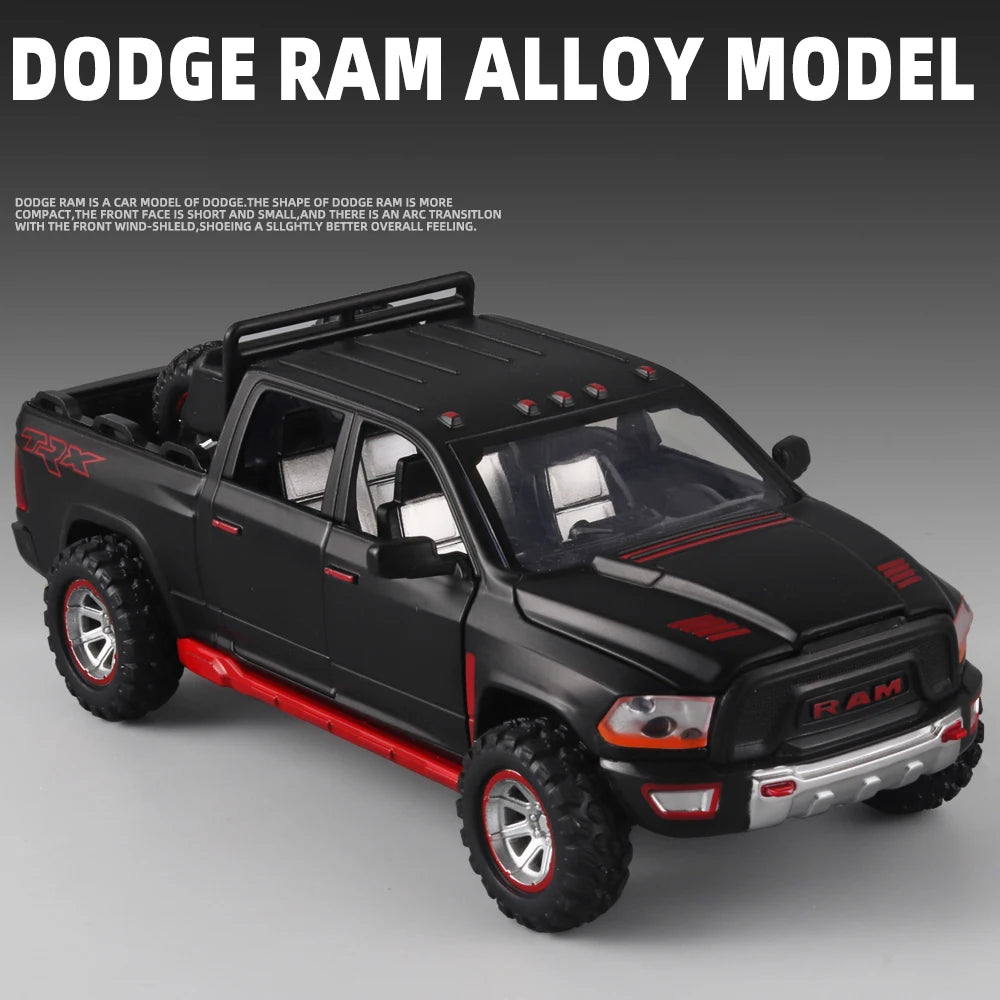 1:32 Scale RAM Pickup Truck Toy with Sound & Lights