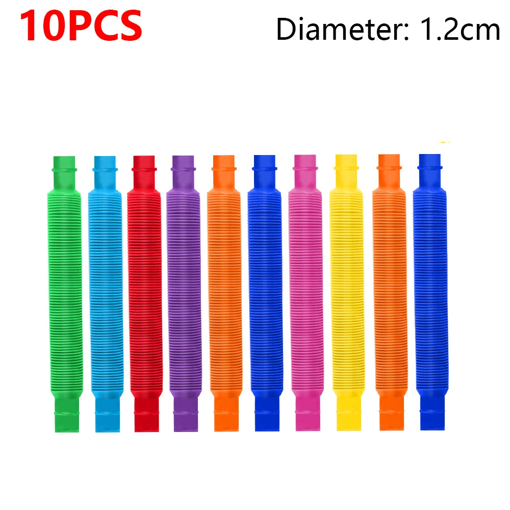10-30 PCS Telescopic Tubes Fidget Toy Pop Relief