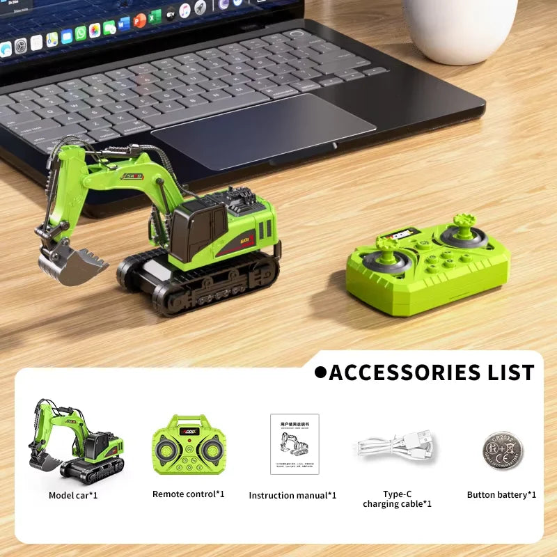 1:64 Remote Control Alloy Truck Forklift Trailer Worktop Mini Bluetooth RC