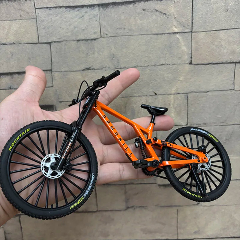 1:8 Model Alloy Bicycle Diecast Mini Finger Bikes Simulation Collection Gifts