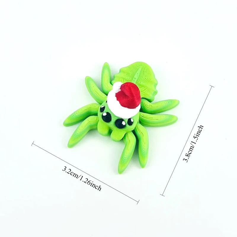 3D Printed Flexible Spider Sculpture Kids Simulation Animal Toy Creative Home