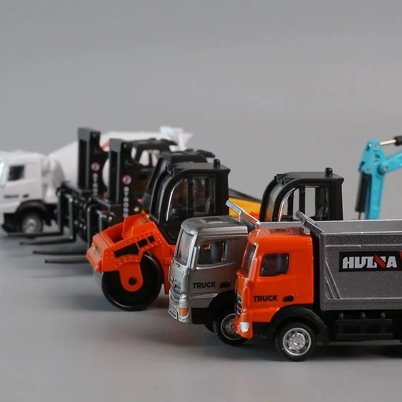 Huina 1:80 Alloy Engineering Car Model Excavator Dumper Dump Truck Loader