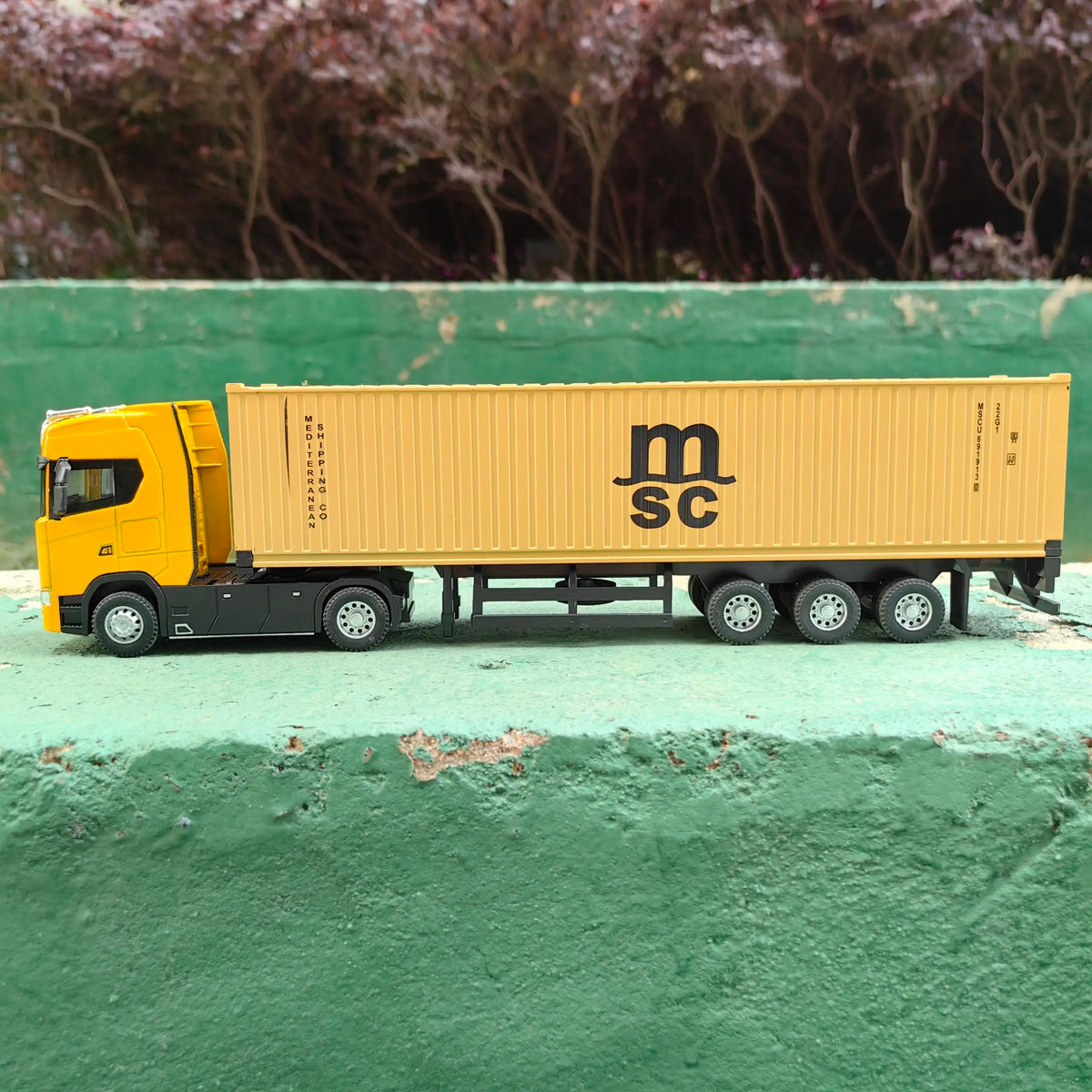 1 50 Simulation Large Truck Toy Car Model Alloy Diecast Transport Container