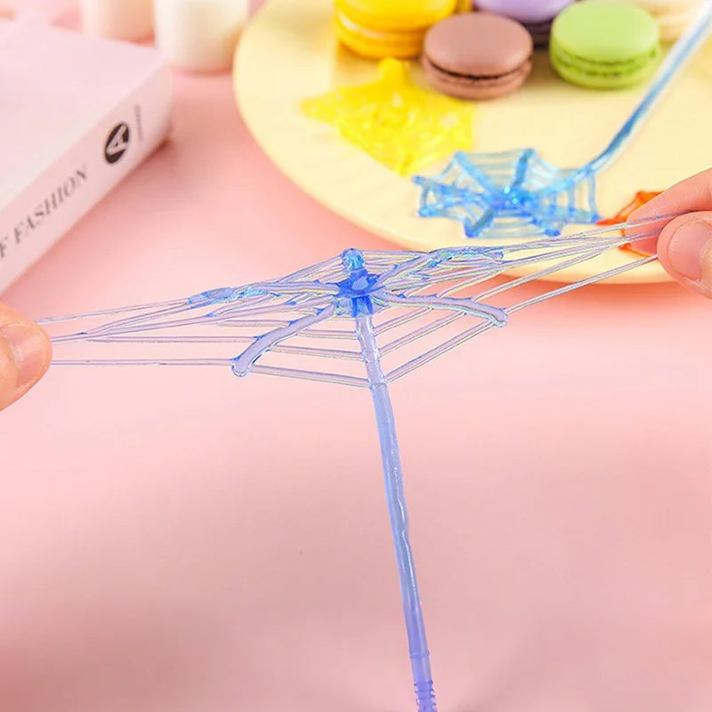 10/20/30pcs Sticky Hands Spider Web Toy Stress Relief