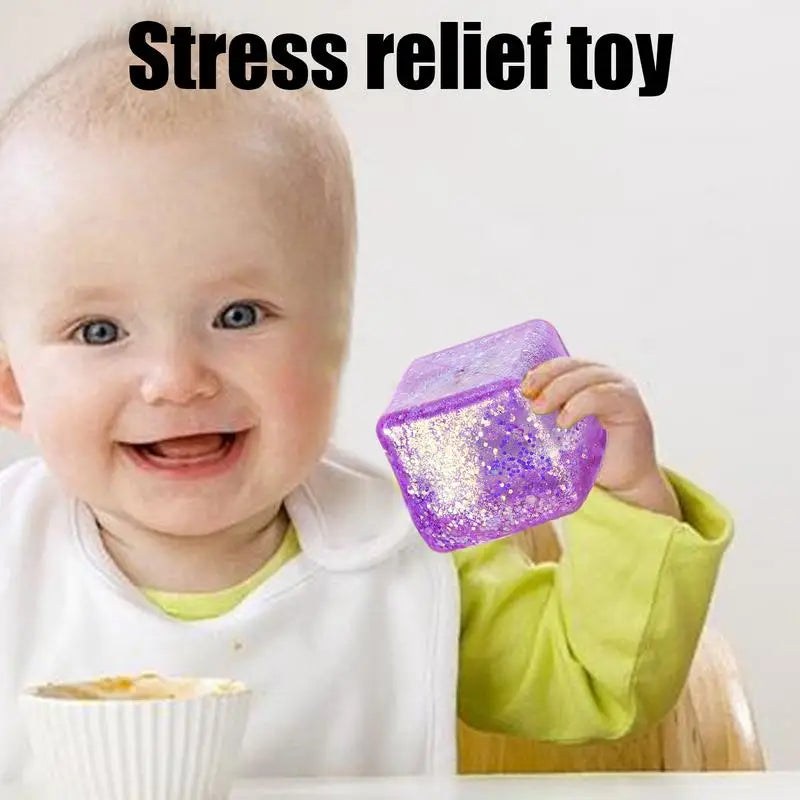 Maltose Cube Stress Squeeze Toy Colorful